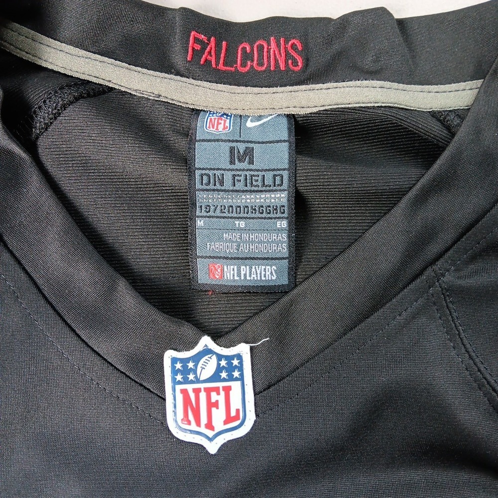 NFL Atlanta Falcons Jersey MEDIUM Desmond Ridder Nike On Field Player Black Red - Picture 3 of 8